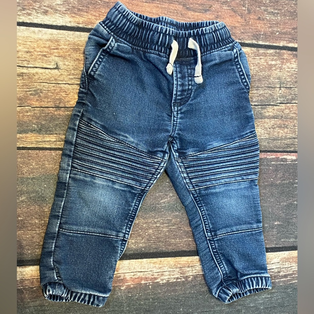 Baby GAP Baby Boy Drawstring Jogger Jeans 18–24 Months Elastic Waist Denim Pants